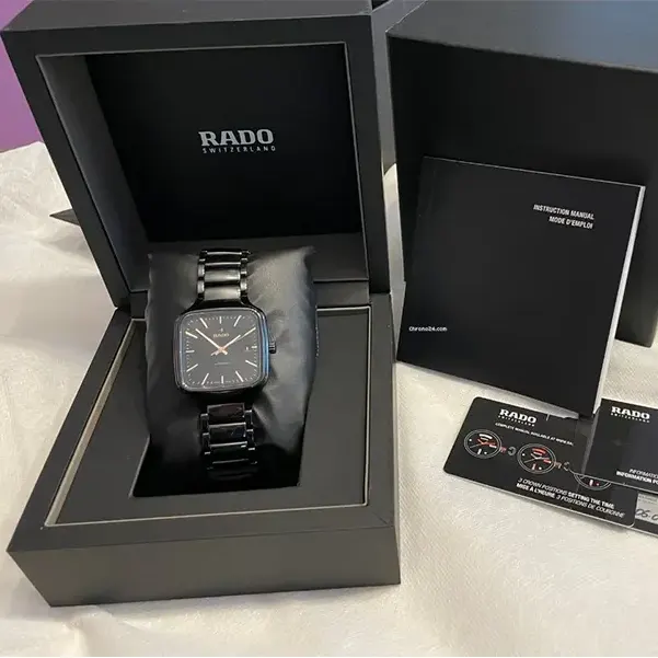 RADO Men's  Authentic Original True Square Blackout Watch | R27078162